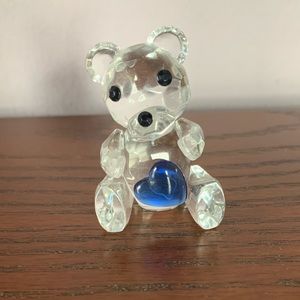Bundle of 8- Crystal Bear Figurine with Heart